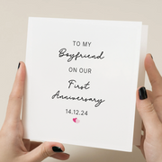 1 Year Anniversary card Boyfriend