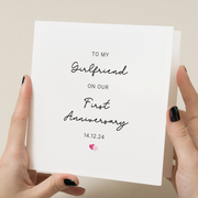 1 Year Anniversary card Girlfriend