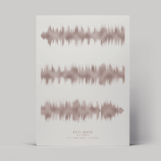 Portrait Metallic Foil Soundwave Print - Paperful