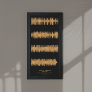 Portrait Metallic Foil Soundwave Print - Paperful