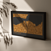 Custom Map Print Metallic Foil - Paperful