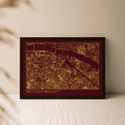 Custom Map Print Metallic Foil - Paperful