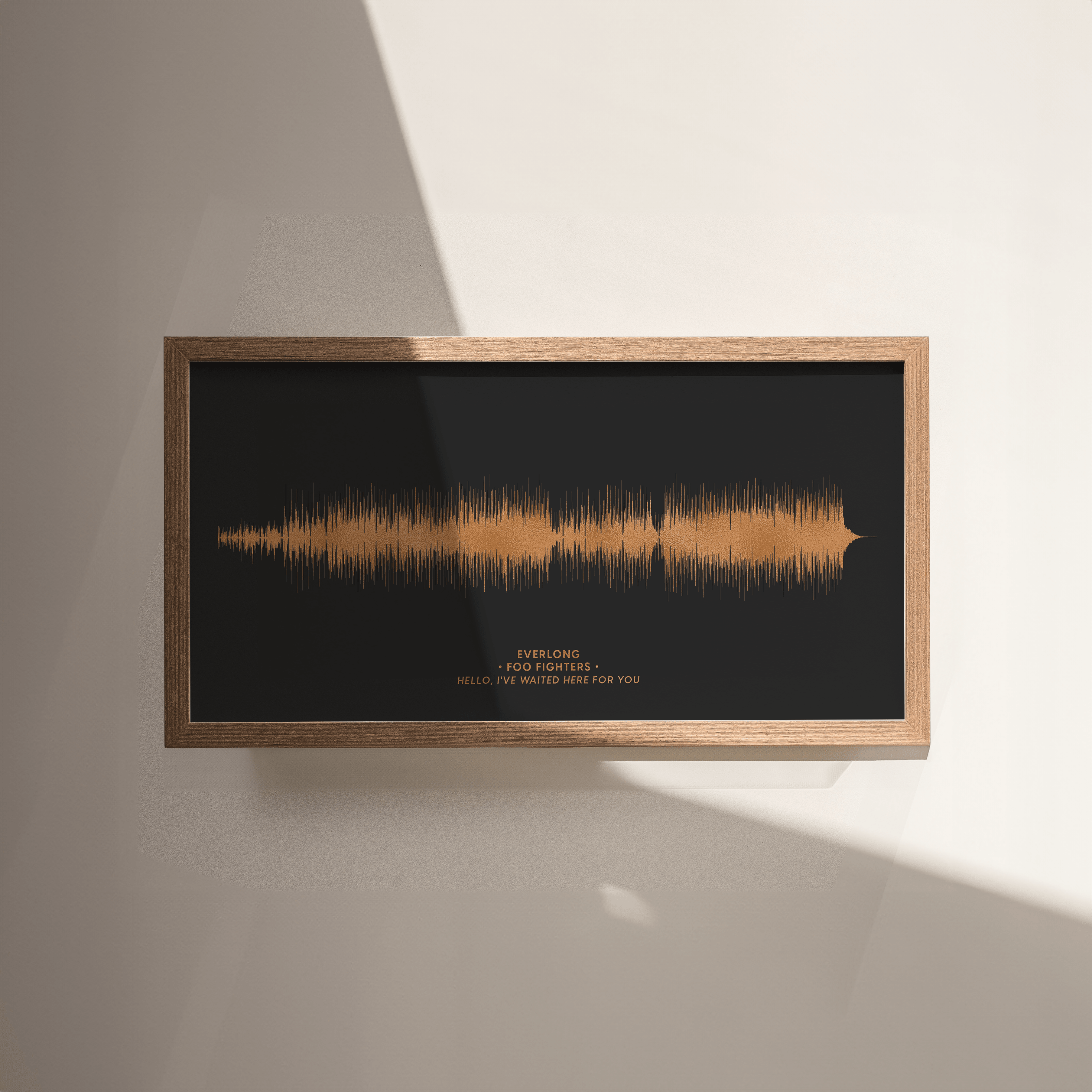 Metallic Foil Sound Wave Art - Paperful