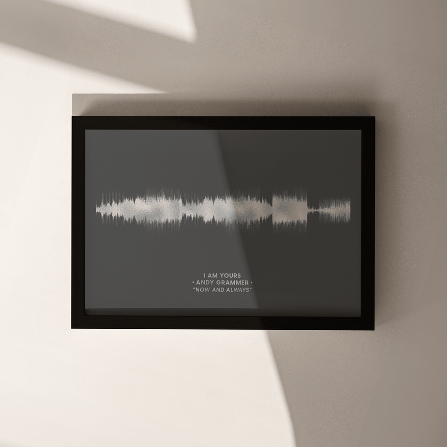 Metallic Foil Sound Wave Art - Paperful