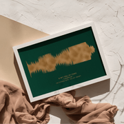 Metallic Foil Sound Wave Art - Paperful