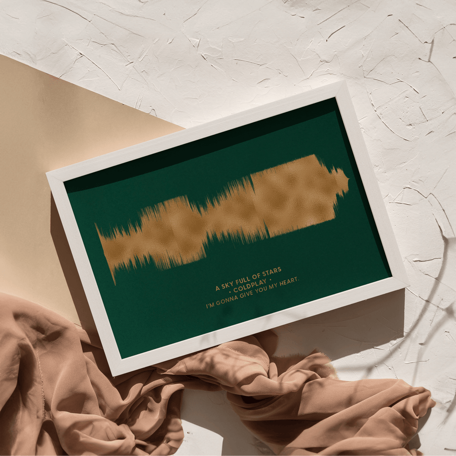 Metallic Foil Sound Wave Art - Paperful