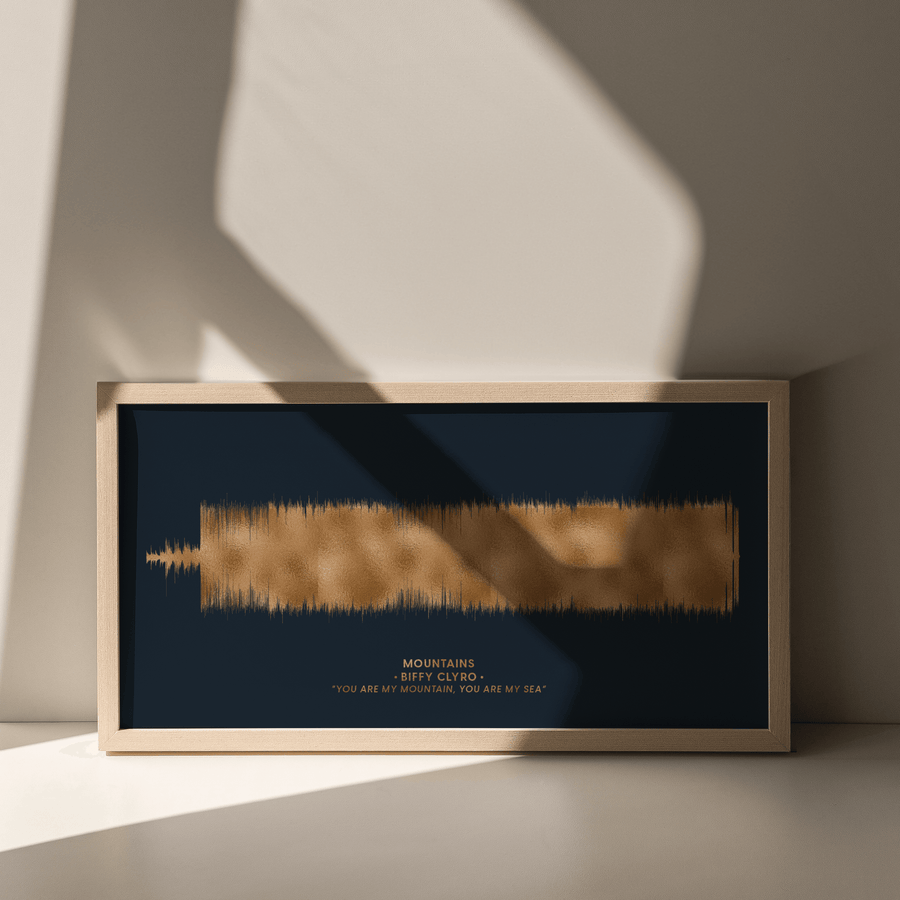 Metallic Foil Sound Wave Art - Paperful