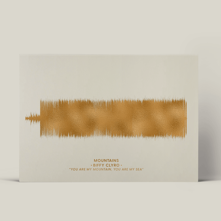 Metallic Foil Sound Wave Art - Paperful