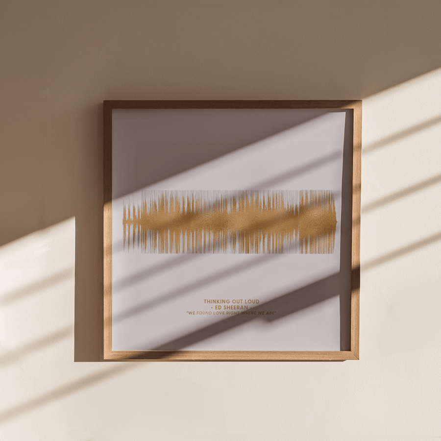 Metallic Foil Sound Wave Art - Paperful