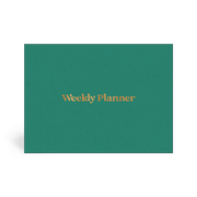 Foil Weekly Desk Planner - Green - Paperful