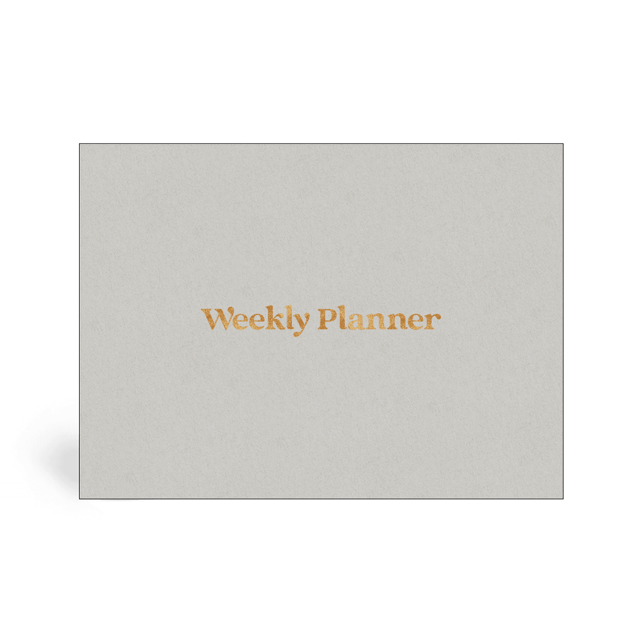 Foil Weekly Desk Planner - Grey - Paperful