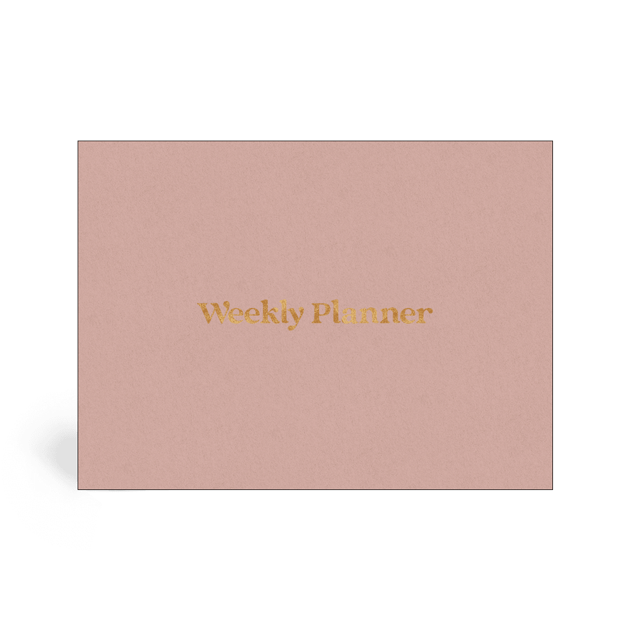 Foil Weekly Desk Planner - Pink - Paperful