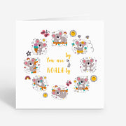 Card Set - Koala Friendship Thank You Encouragement Just Because Daughter Son Bestie Hello