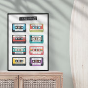 Custom Cassette Mix Tape Personalised Wall Art