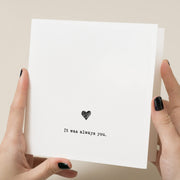 Wedding Day Card - Bride  Groom Romantic Minimal