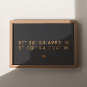 Custom Latitude Coordinates Print