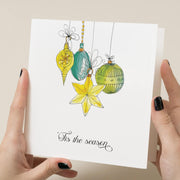 Christmas Card Multi Pack - Pack of 4 - Bright Holiday Designs - Modern Sayings