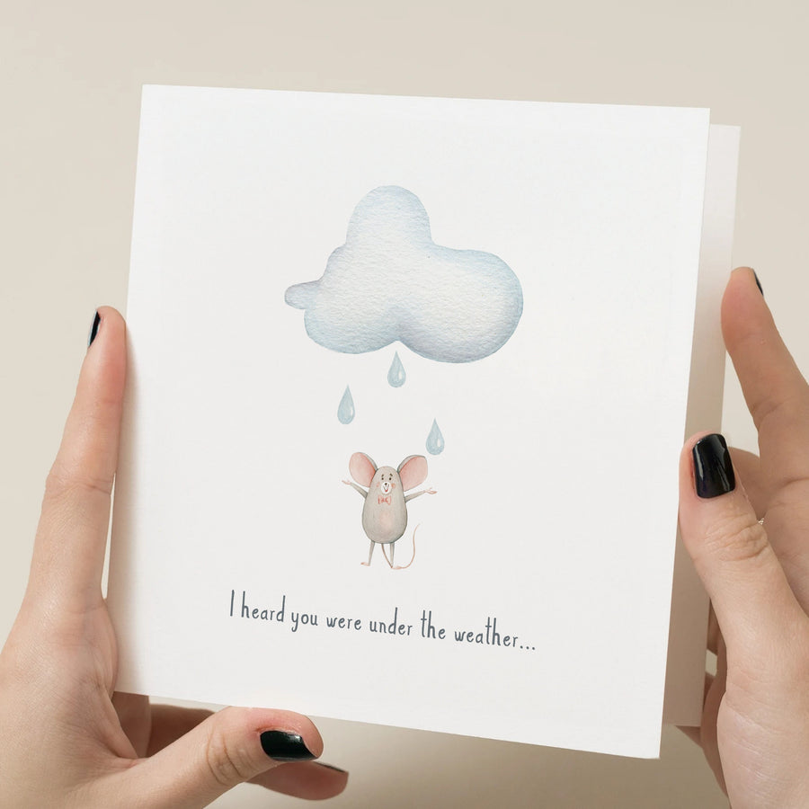 Get Well Soon Card - Positive Pick Me Up Greetings Card for Feeling Under The Weather