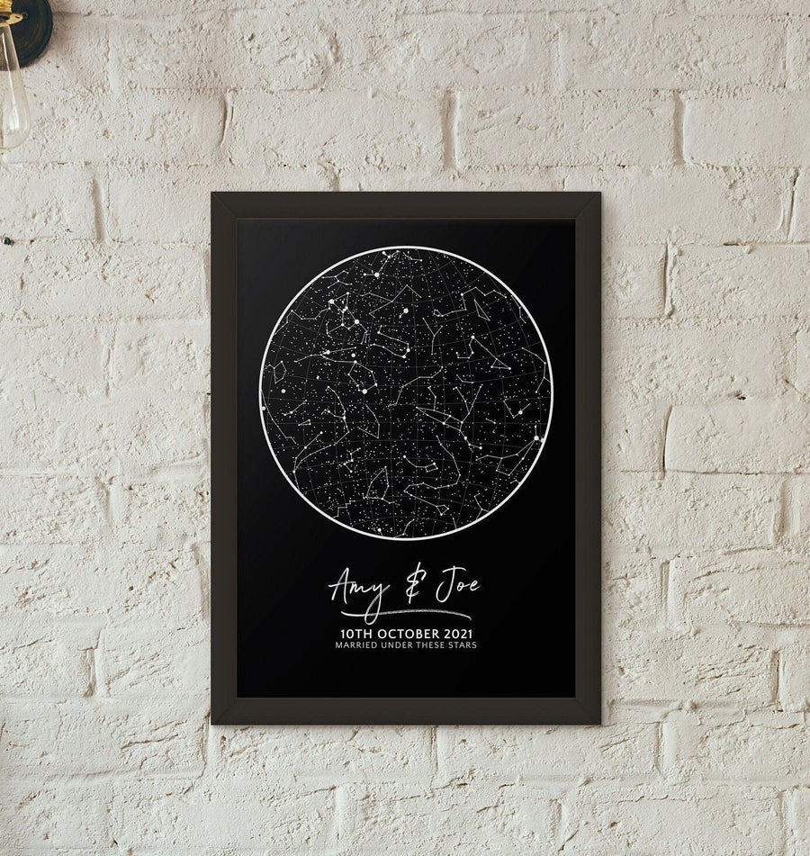 Custom Star Map Night Sky Print,