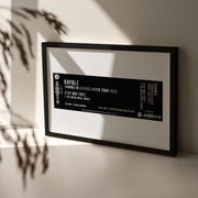 Personalised Metallic Concert Ticket