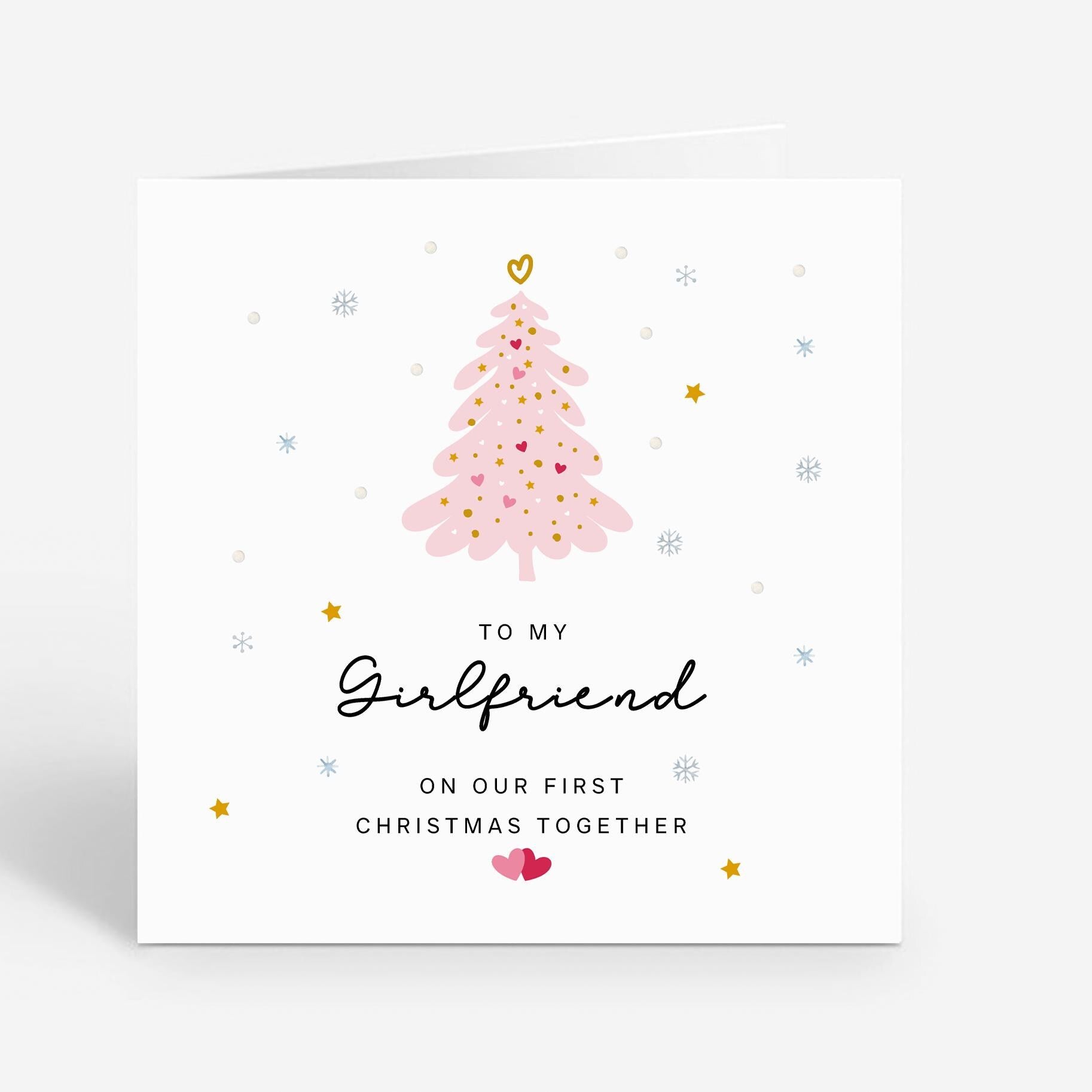 Girlfriend Christmas Card - 1st Christmas Together Gift