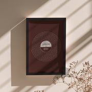 Personalised Foil Vinyl Record Wall Art Print