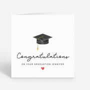 Personalised Graduation Card - So Proud of You Congrats  Well Done