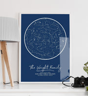 Custom Star Map Night Sky Print,