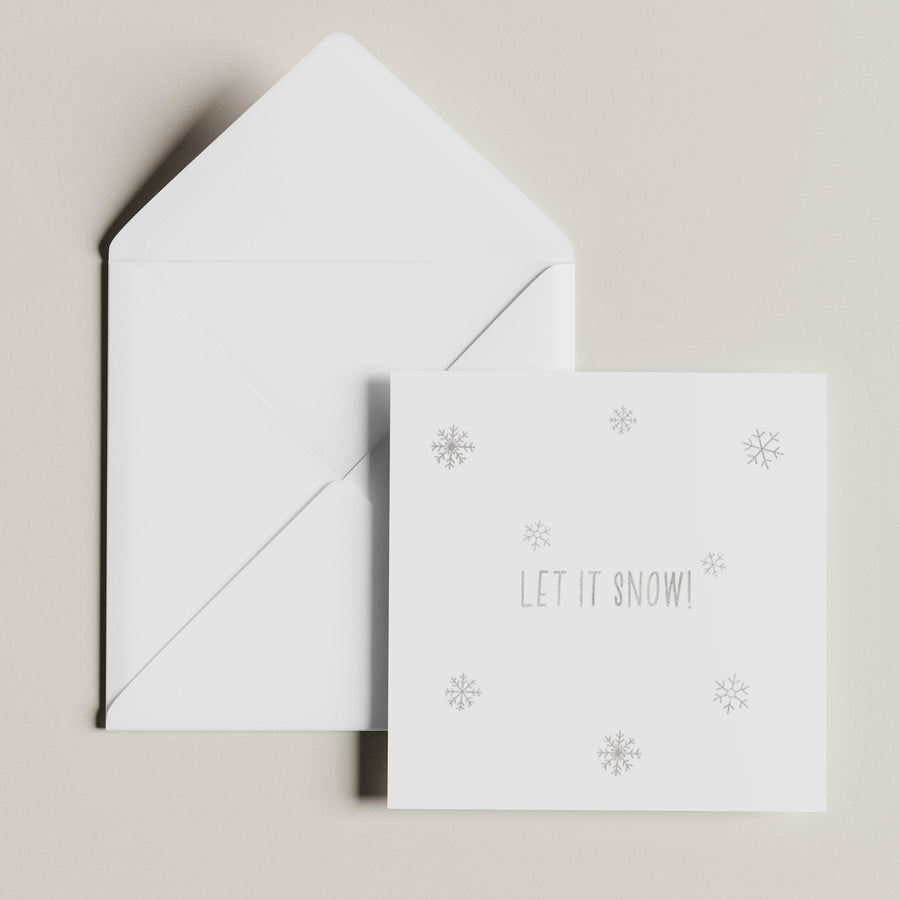 Christmas Card Multi Pack - 4 Pack with Individual Designs - Metallic Gold  Silver Foil - Simple Christmas Design