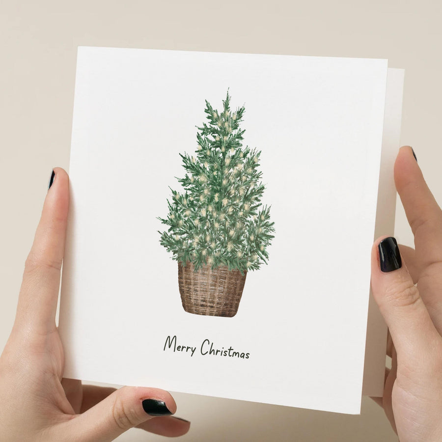 Christmas Card Multi Pack - Pack of 4 - Individual Designs - Christmas Tree and Simple Design