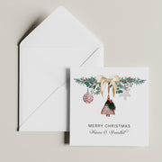 Personalised Nanna  Grandad Christmas Card - Grandparents Xmas Card