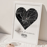 Personalised Anniversary Map Print