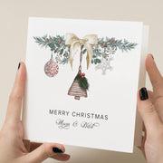 Christmas Card for Mum  Dad - Merry Christmas Parents Holiday Greeting