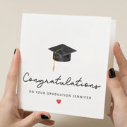 Personalised Graduation Card - So Proud of You Congrats  Well Done