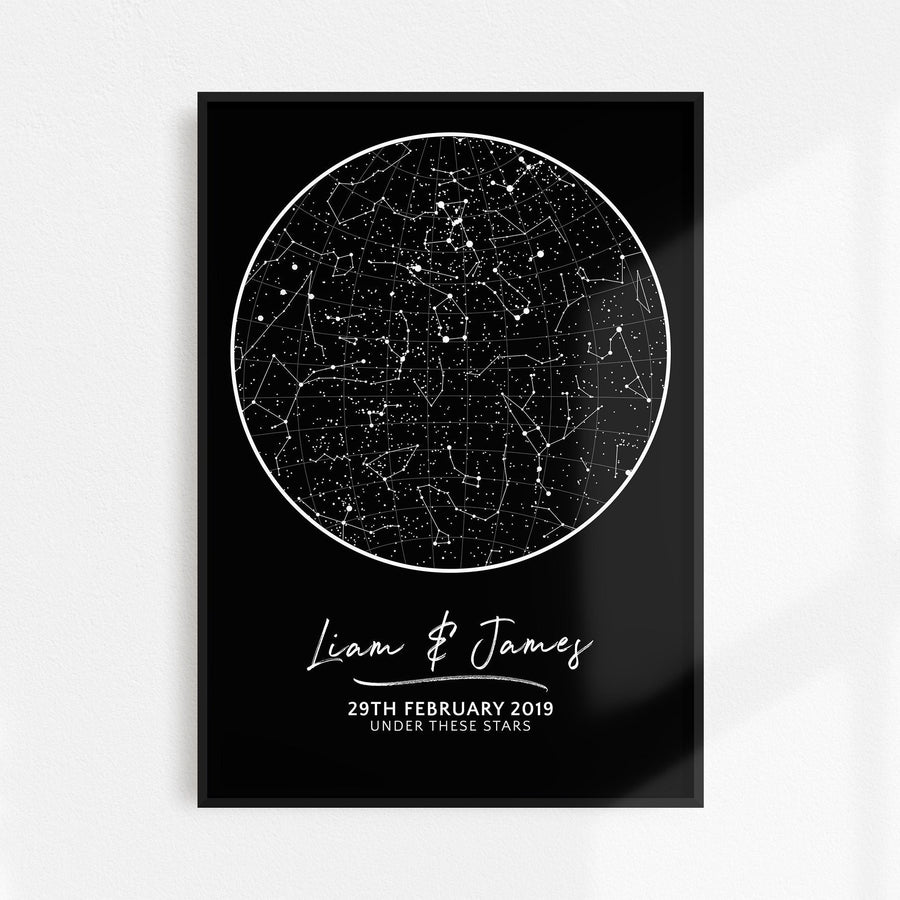 Custom Star Map Night Sky Print,