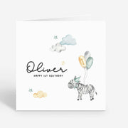 1st Birthday Card for Boys - Personalized and Versatile