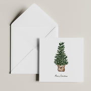 Christmas Card Multi Pack - Pack of 4 - Individual Designs - Christmas Tree and Simple Design