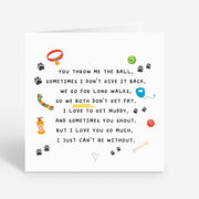 Dog Dad and Mum Card - Perfect Gift for Dog Parents