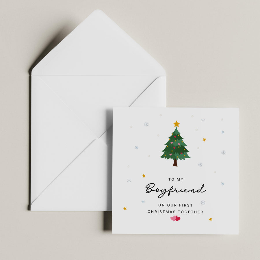 Boyfriend Christmas Card - First Christmas Together Gift