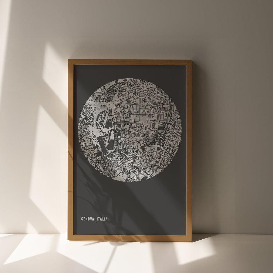 Custom Foil Street Map Print