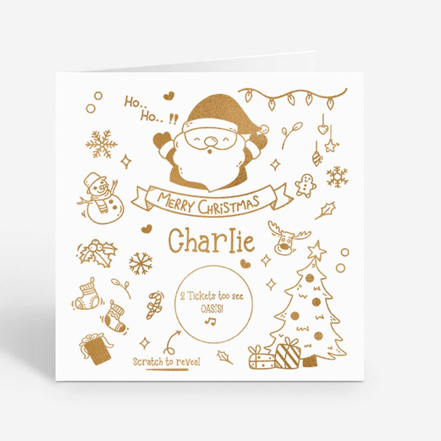 Personalised Christmas Scratch Card - Special Holiday Surprise