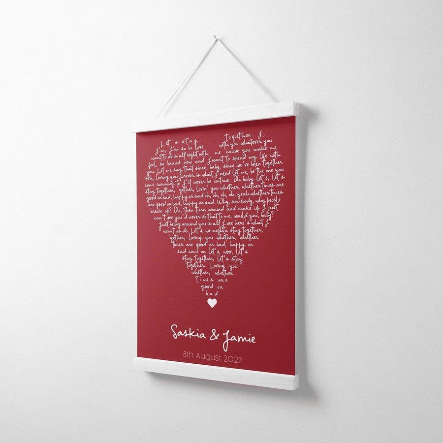 Personalised Lyric Hanging Canvas Print - Paperful