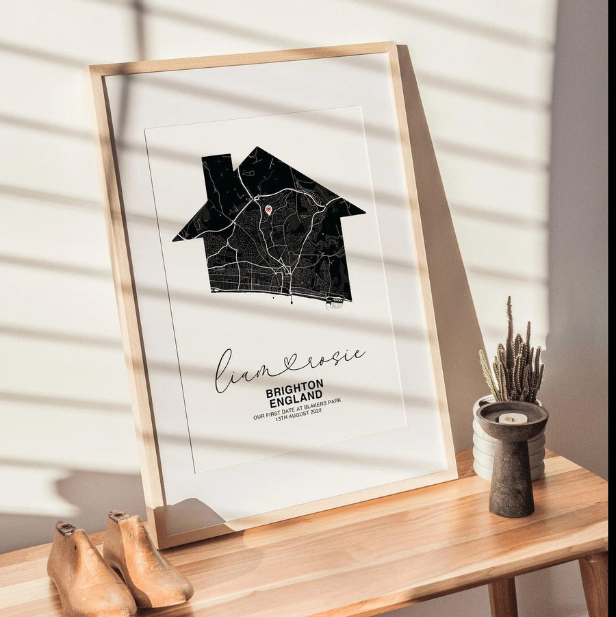 Personalised House Map Print - Paperful