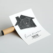 Personalised House Map Print - Paperful