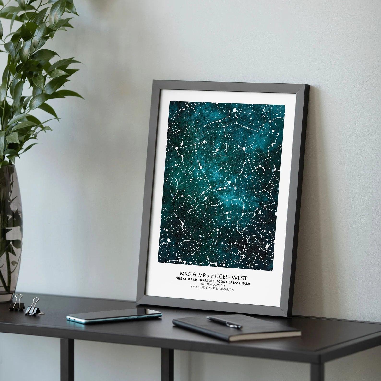 Personalised Galaxy Star Map - Paperful