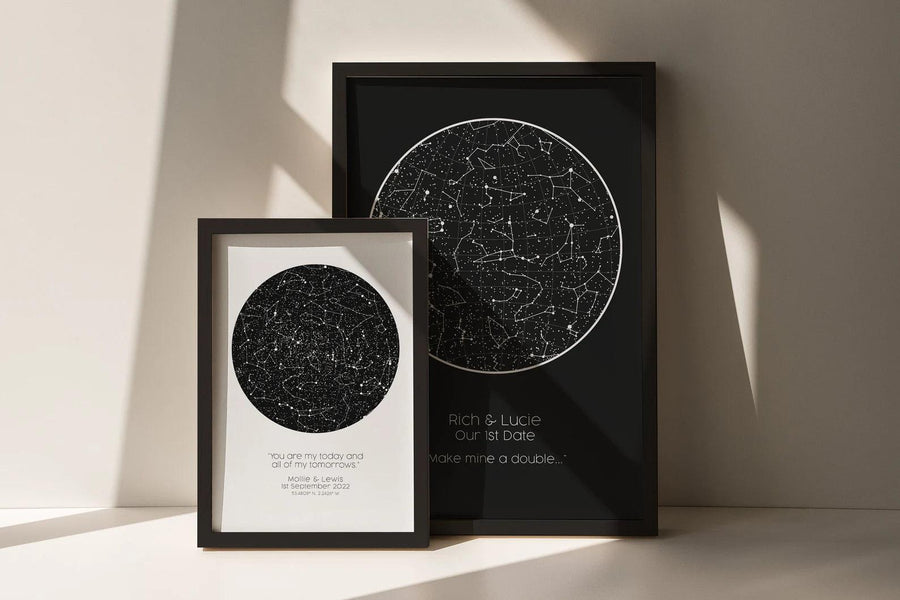 Minimal Star Map Print - Paperful