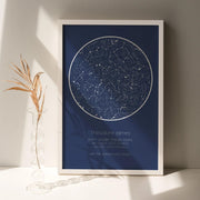 Minimal Star Map Print - Paperful