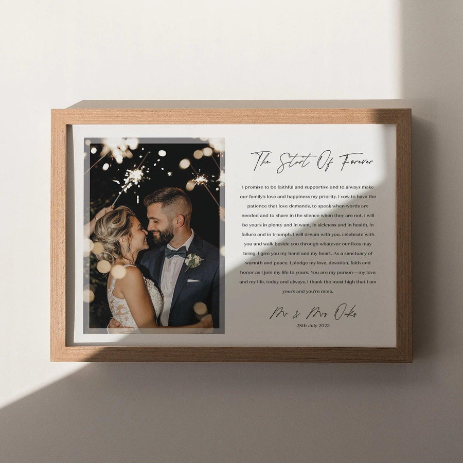 Wedding Vows Photo Print - Paperful