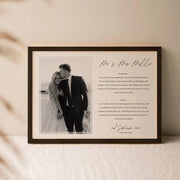 Wedding Vows Photo Print - Paperful