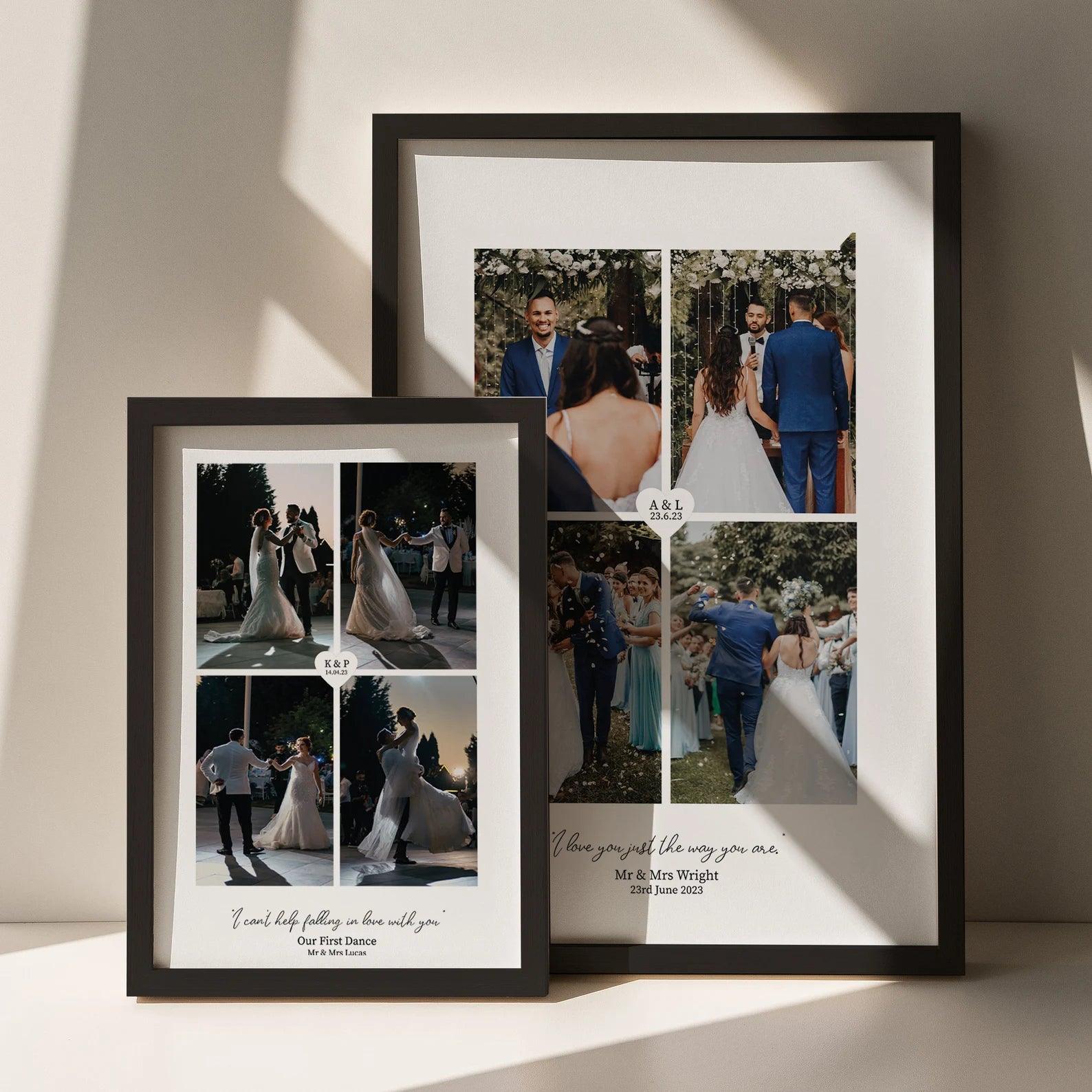 Wedding Photo Print Collage - Paperful